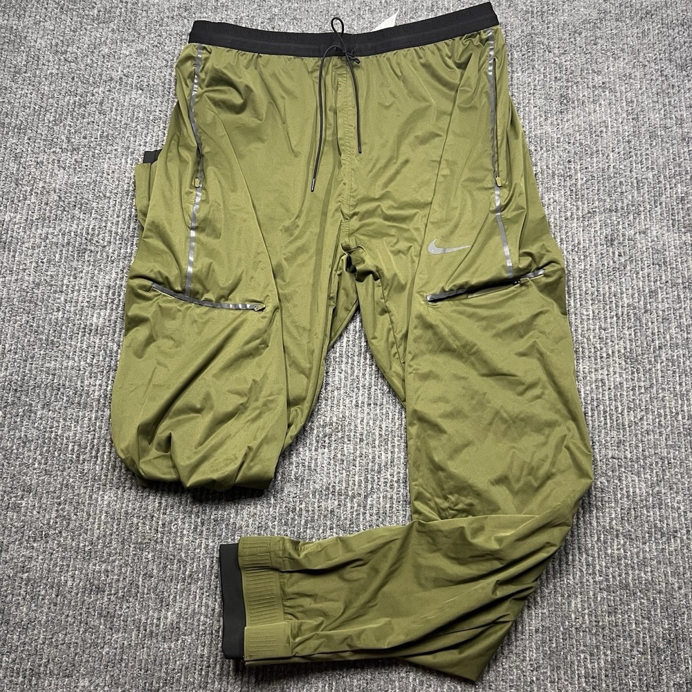 Nike Storm-Fit ADV Run Division Weatherproof Pants Mens Large Green DD6051-326